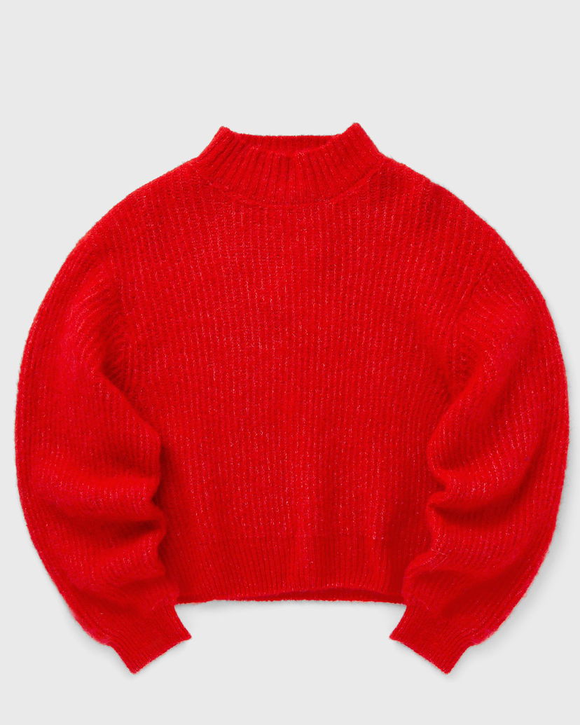 Pleteni pulover American Vintage EAST Crewneck Pullover Sweater Rdeča | EAST18QH24-PIMENT-CHINE