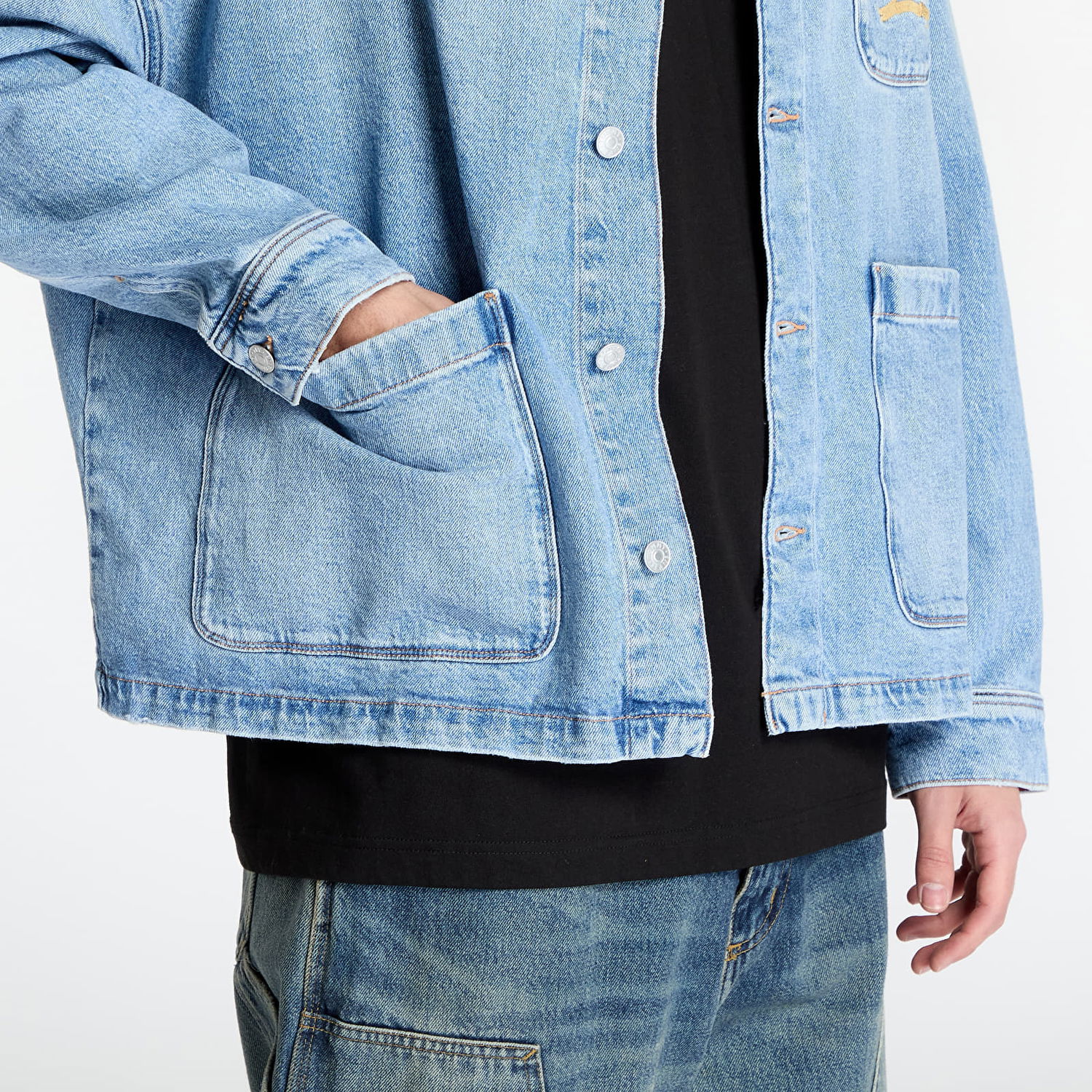 Jakna Tommy Hilfiger Tommy Jeans Relaxed Chore Denim Jacket Modra | DM0DM21049 1AB, 1