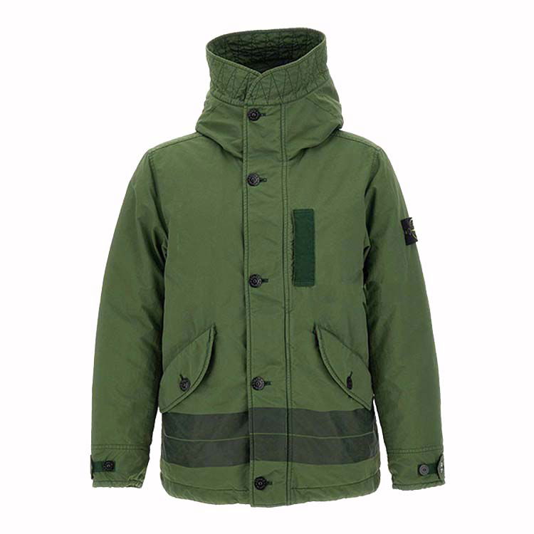 Jakna Stone Island Opaque Nylon Twill Down-TC Jacket Zelena | 771541349.V0058