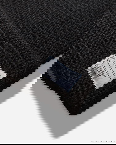 Beanie visvim Ribbed Knit Wool Beanie with Text Label Črna | 0125203003010 1, 4