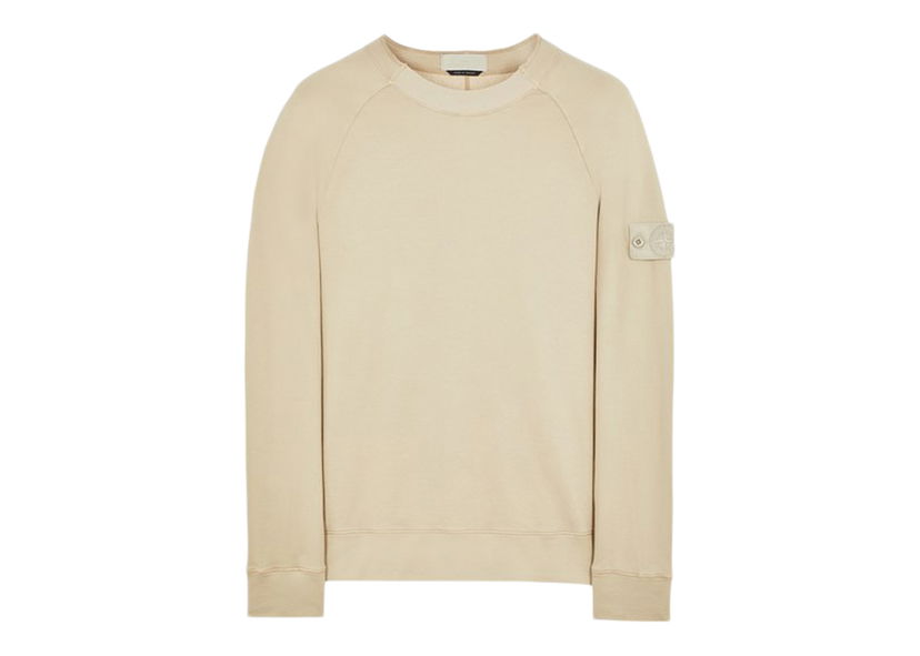 Pulover Stone Island Ghost Crewneck Sweatshirt Beige Bež | 8015654F3 - V0090