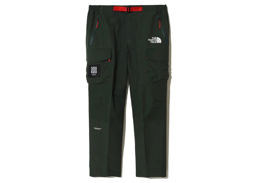 Hlače The North Face Undercover x Soukuu Geodesic Shell Trousers Dark Cedar Green Zelena | 84S6