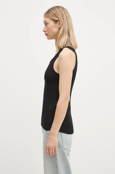 Majica brez rokavov Coperni Rib Logo Tank Top Črna | COPJS12F5006, 1