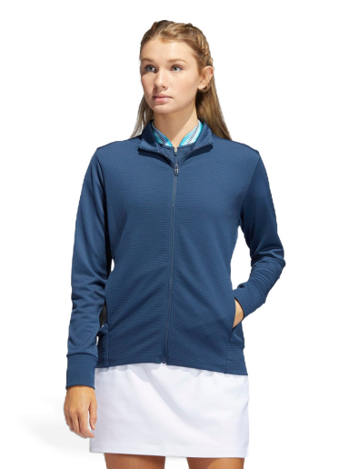 Jakna adidas Originals Textured Full-Zip Jacket Mornarica | HA3394