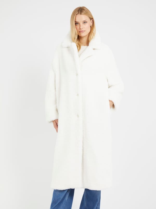 Plašči GUESS Faux Fur Bela | W3BL86WF2C2, 0