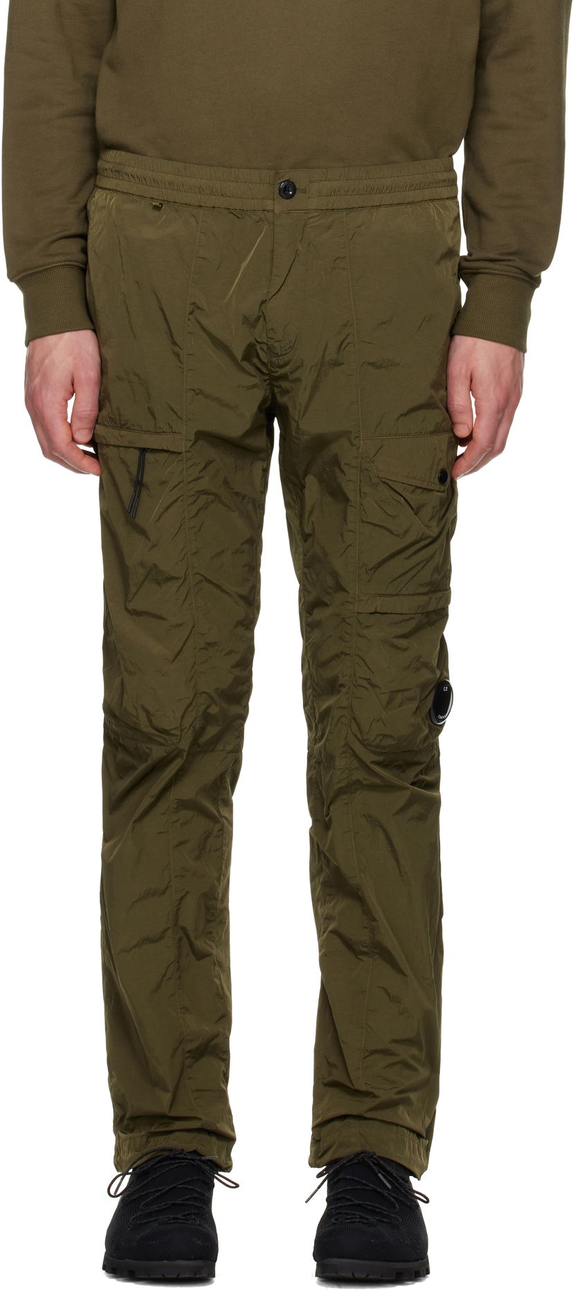 Cargo hlače C.P. Company C.P. Company Chrome-R Lens Cargo Pants Zelena | 18CMPA063A-005904G