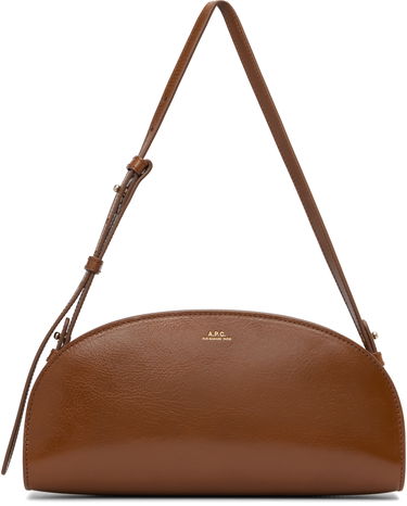 Torba za čez ramo A.P.C. A.P.C. Demi-Lune Shoulder Bag Rjava | PXCCK-F61997, 0