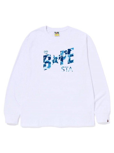 Majica BAPE ABC Camo Sta Logo L/S Tee Bela | 1J30-111-017