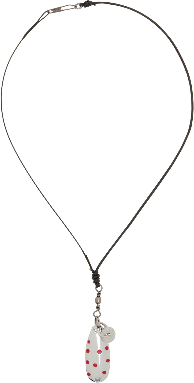 Ogrlica OUR LEGACY Our Legacy Angler Pendant Necklace Kovinski | A2258ANT