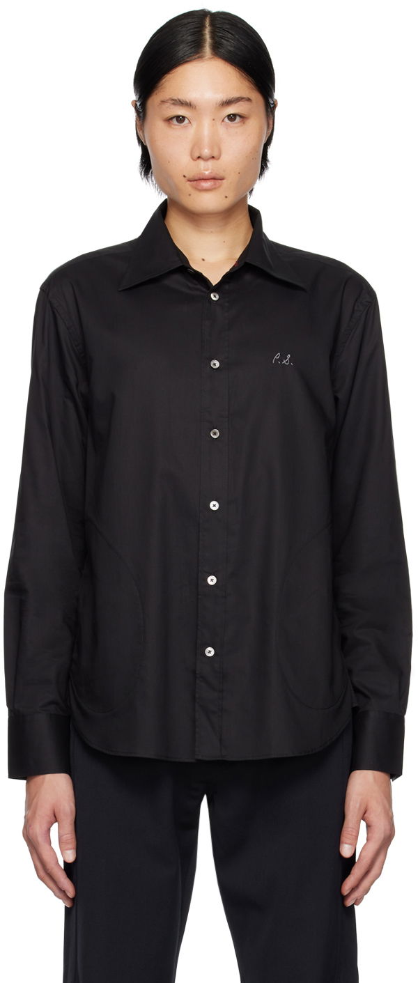 Srajce Paul Smith Paul Smith Commission Edition Embroidered Shirt Črna | M1R-492Y-L01241
