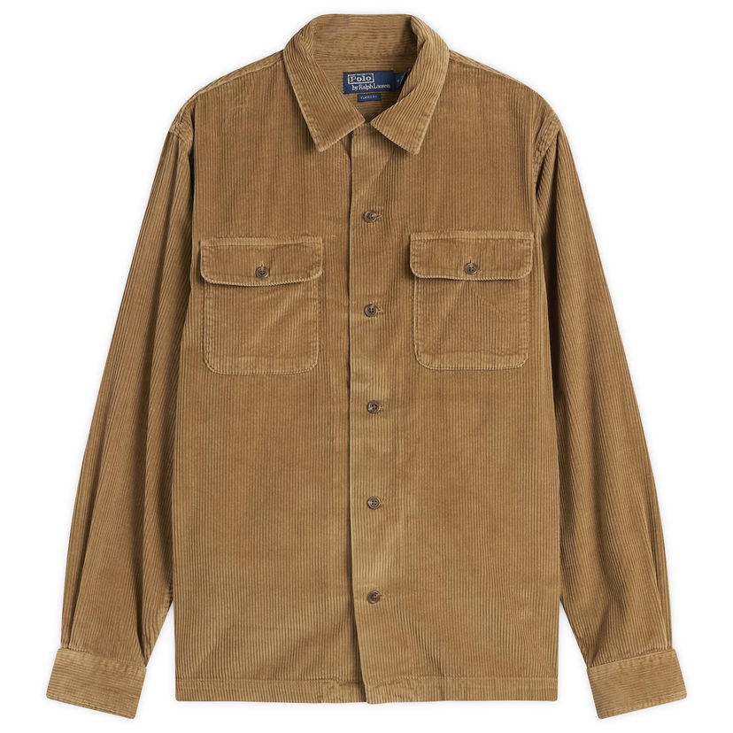 Jakna Polo by Ralph Lauren Corduroy Overshirt Rjava | 710981753002-BRN