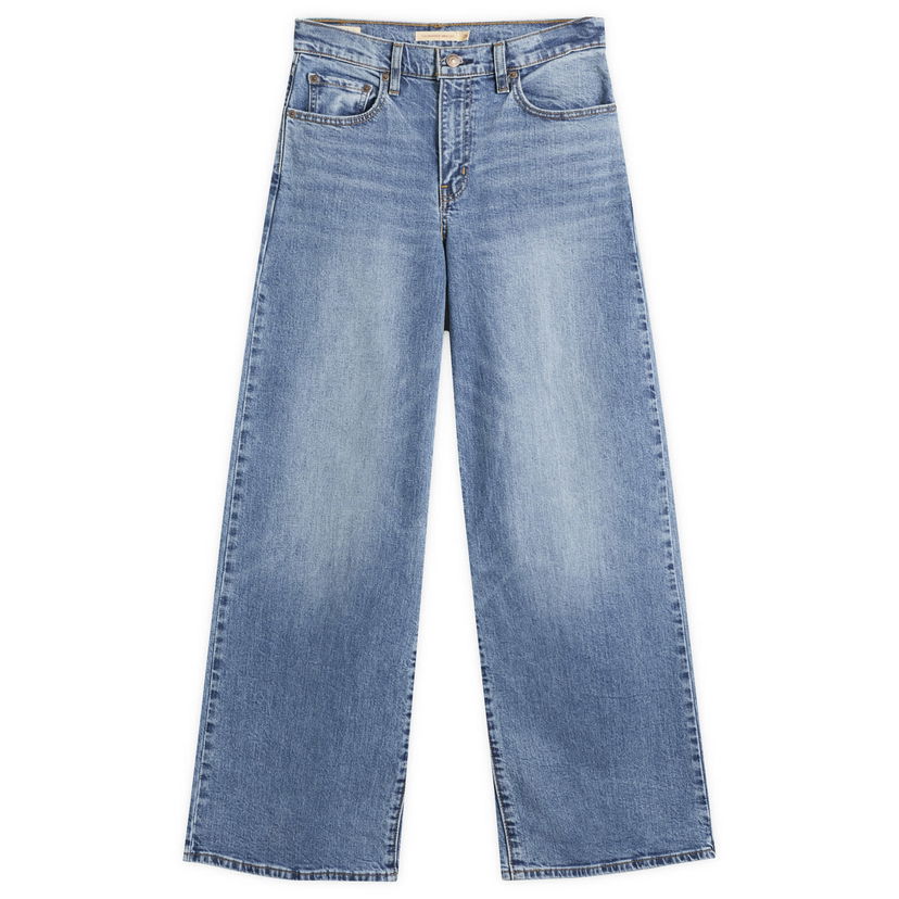Kavbojke Levi's 728 High Rise Wide Leg Jeans 28" Modra | 0039B-0002