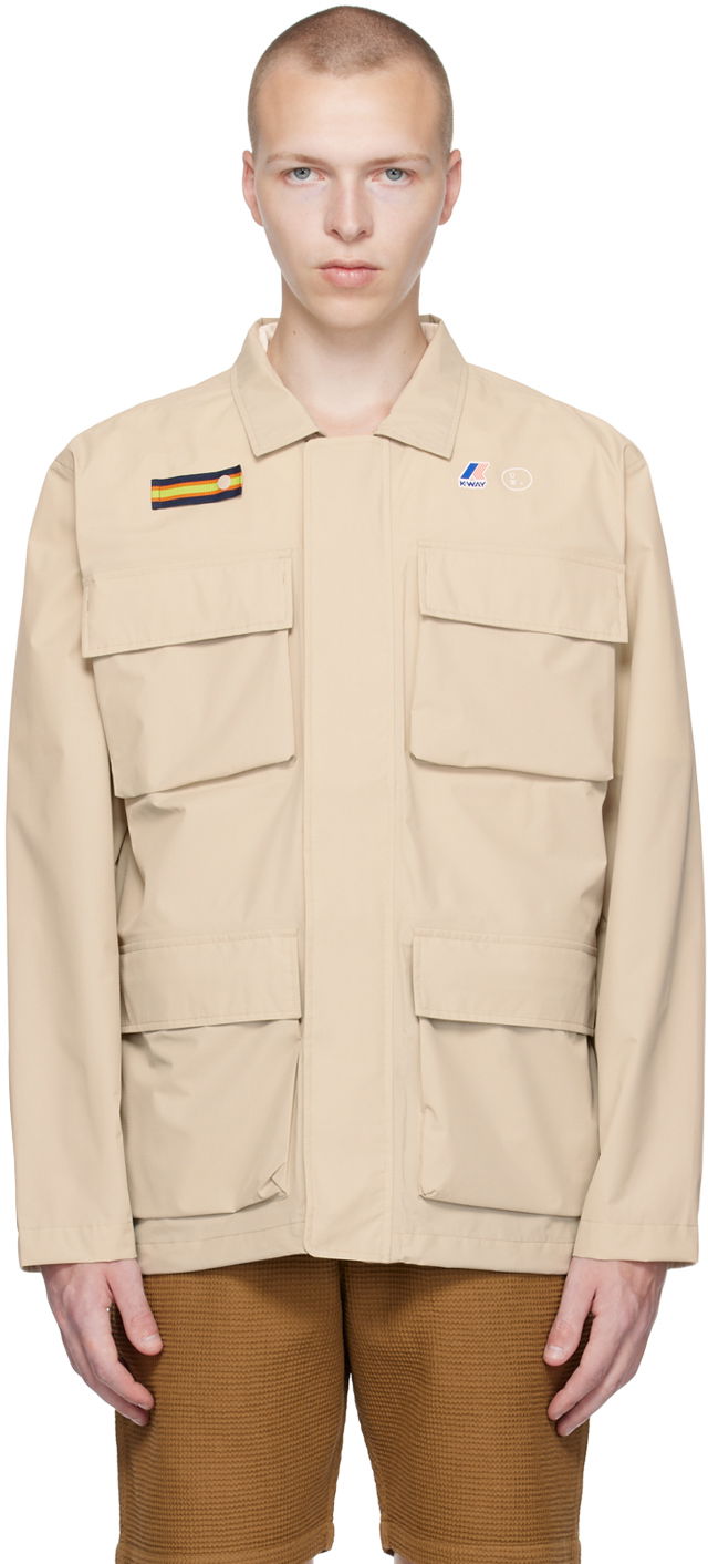 Parka Universal Works Universal Works Porthmeor K-Way Edition Jacket Bež | KW28080