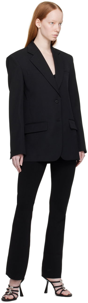 Hlače Alexander Wang Alexander Wang.t Criss-Cross Leggings Črna | 4KC1234016, 3