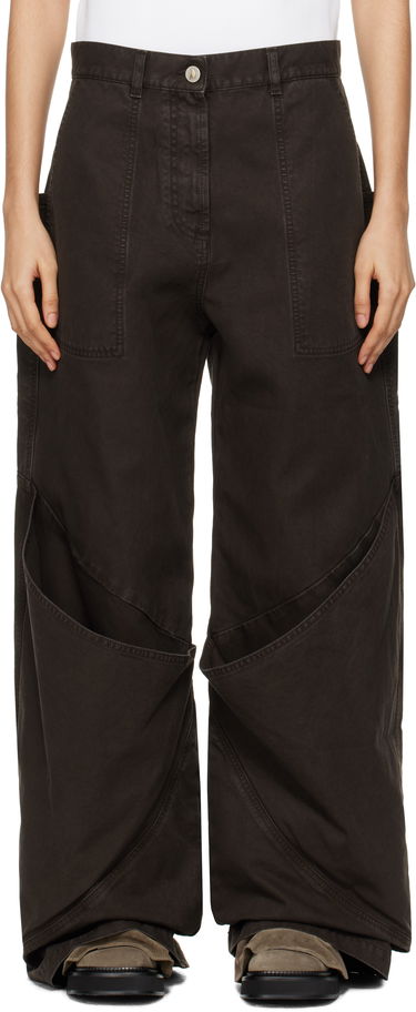 Cargo hlače The Attico The Attico Long Cargo Pants Rjava | 250WCP00198 DDC093AA, 0