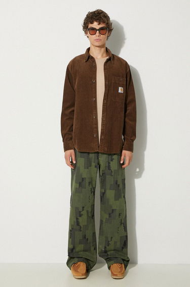 Kavbojke Marcelo Burlon Cross Wide Pants Zelena | CMCA187F24FAB0025810, 1