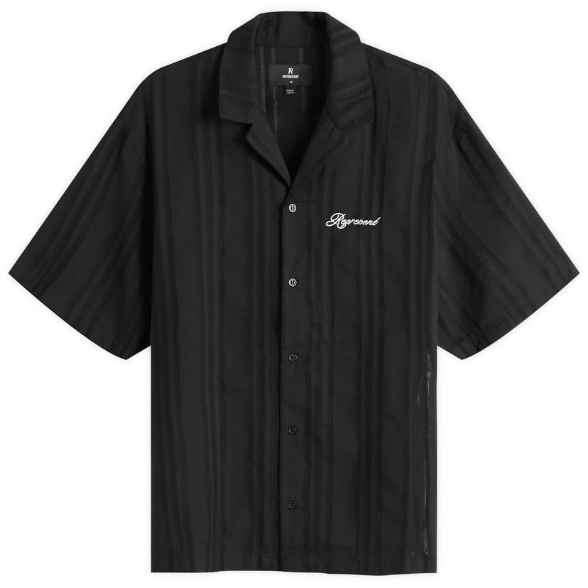 Srajce Represent Clo Embroidered Bowling Shirt Črna | MLM2967-01