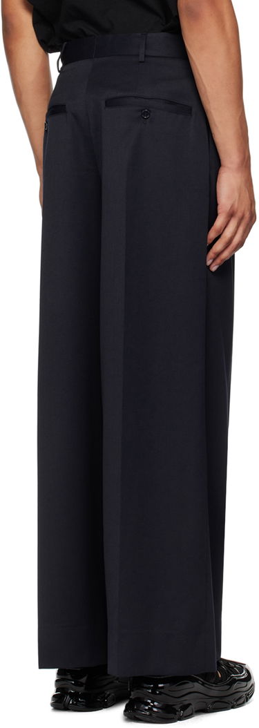 Hlače Simone Rocha Simone Rocha Pleated Wide Leg Trousers Mornarica | 4118 0458, 2