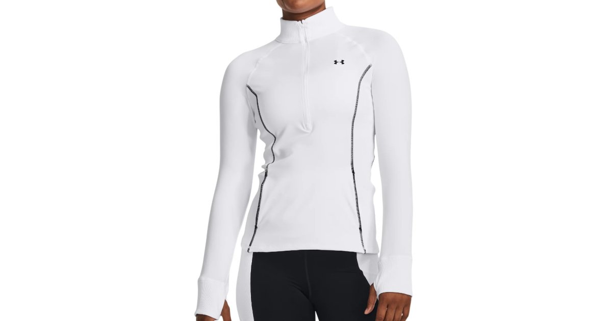 Oblačila Under Armour Train CW 1/2 Zip Bela | 1379886-100, 1