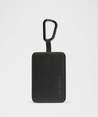 Obeski za ključe lululemon Leather Alternative Tag with Carabiner SLNSH Collection Črna | prod11870532, 4