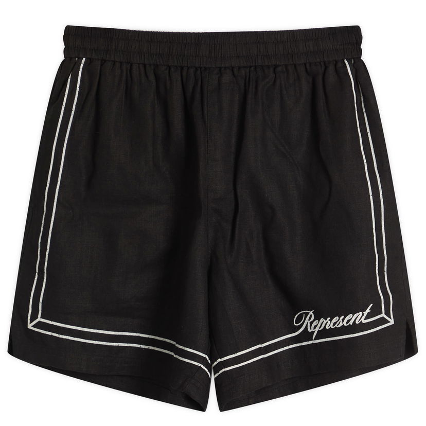 Kratke hlače Represent Clo Represent Border Vacation Shorts Črna | MLM100299-01