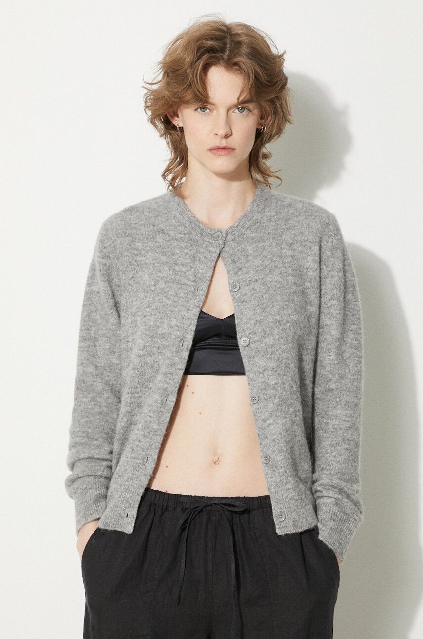 Pleteni pulover Samsoe Samsoe Wool Cardigan Siva | F16422744, 0