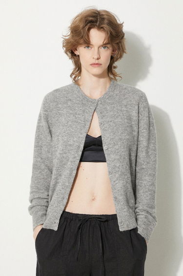 Pleteni pulover Samsoe Samsoe Wool Cardigan Siva | F16422744, 0