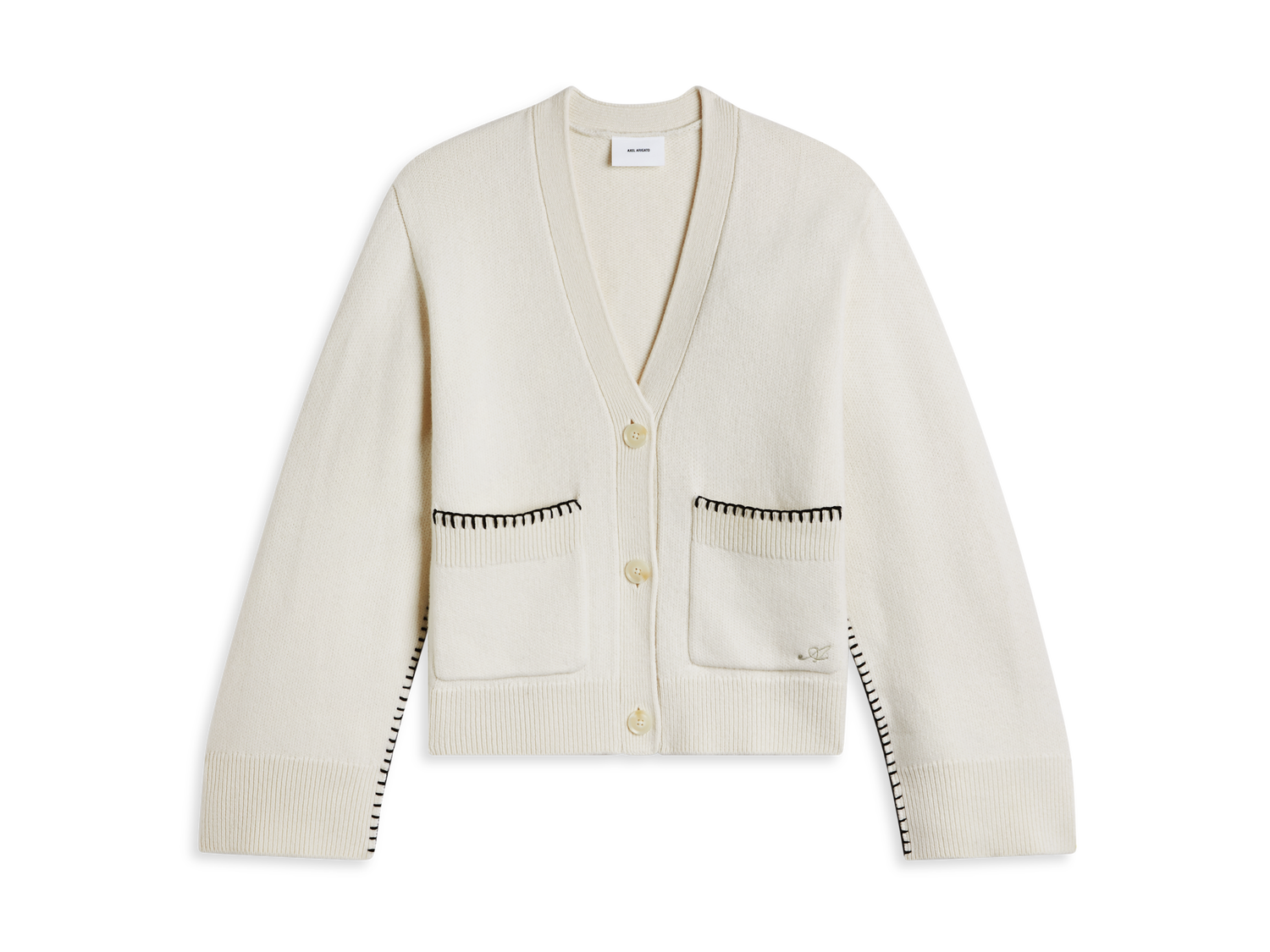Pleteni pulover AXEL ARIGATO Glaze Relaxed Cardigan Bež | A2134002, 1