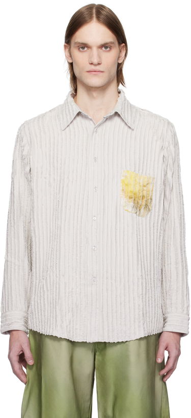 Srajce Collina Strada Collina Strada Flower Drip Convention Shirt Bela | XX3690, 0
