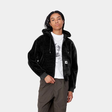 Pulover Carhartt WIP Active Fleece Zip-Up Hoodie Črna | I033905_8, 0