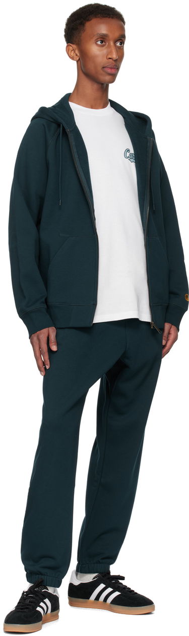 Trenirka Carhartt WIP Chase Sweatpants Turkizna | I033667, 3