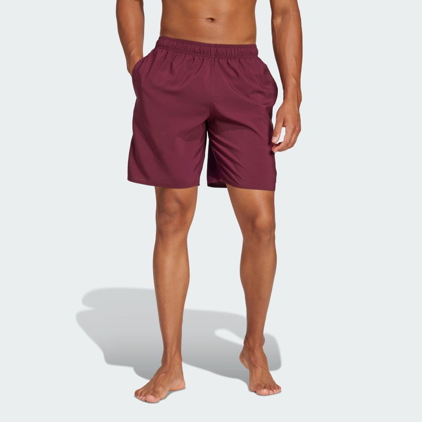 Kopalke adidas Performance Solid CLX Classic-Length Swim Shorts Bordo | JD0318