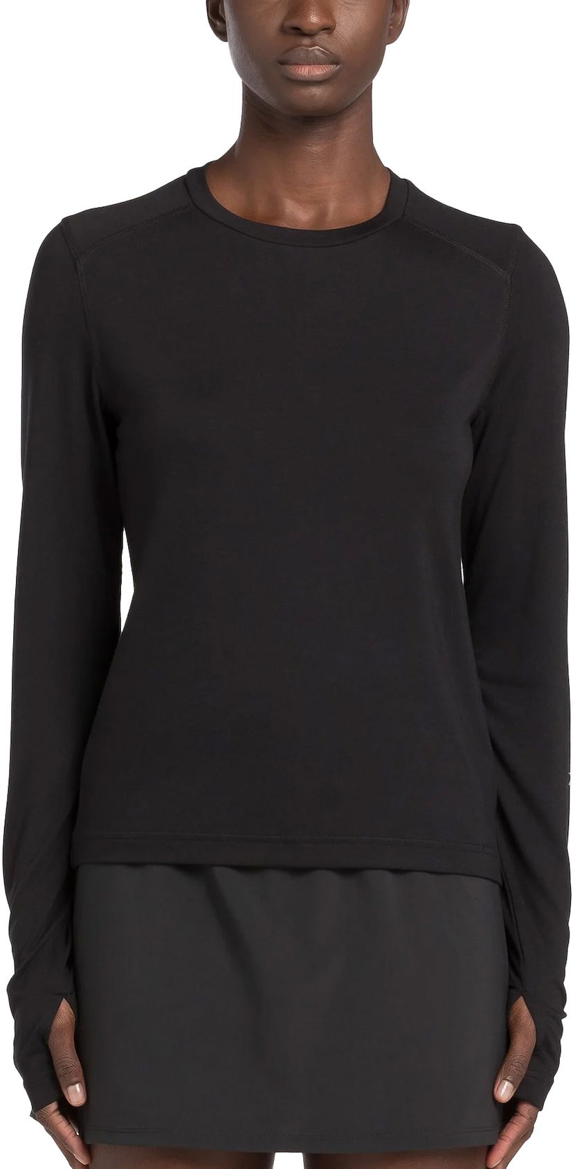 Pleteni pulover Reebok ActivChill+ Dreamblend Long Sleeve T-Shirt Črna | 100075386