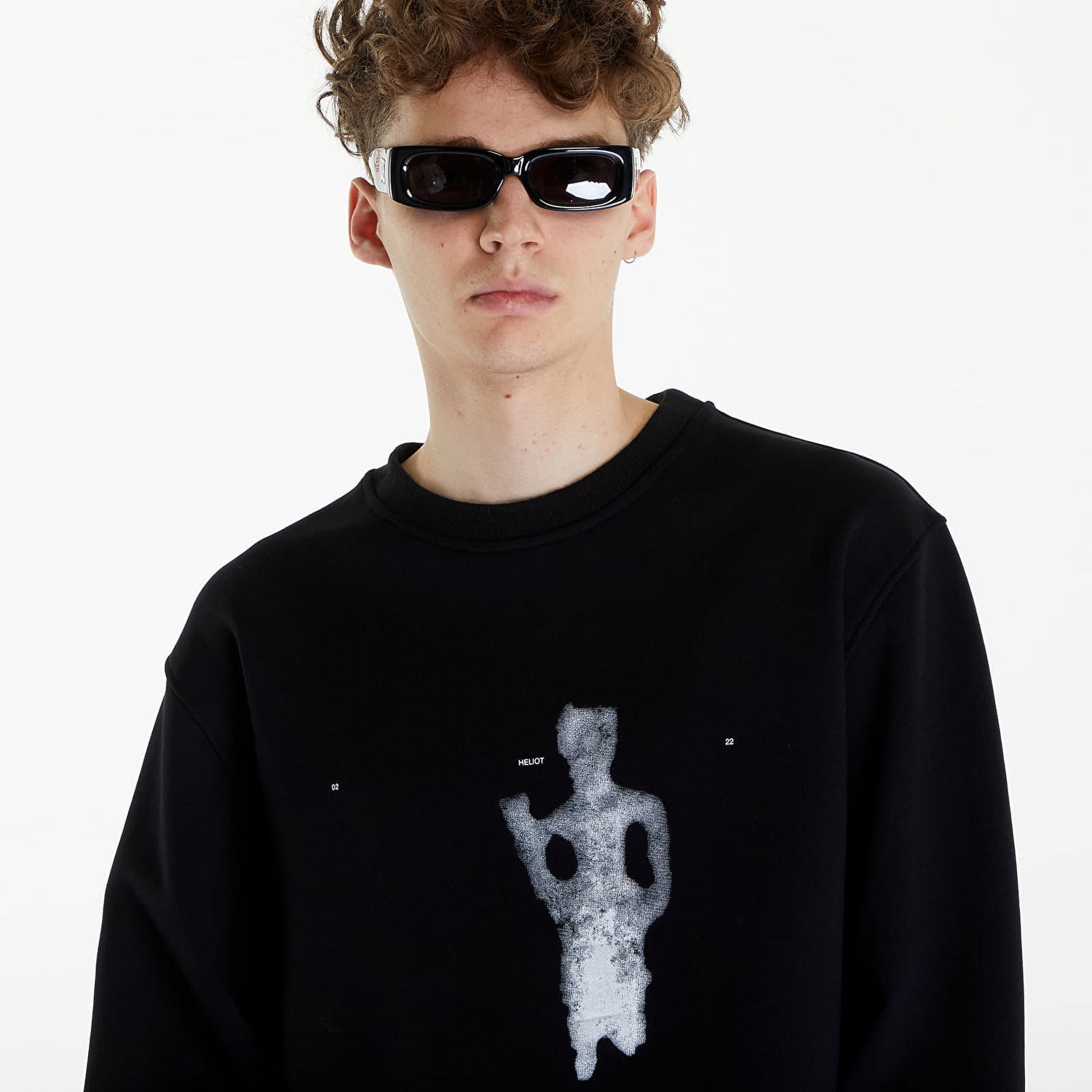 Pulover HELIOT EMIL Formation Crewneck Sweatshirt Črna | SS24_M_08_063_BLK01, 1