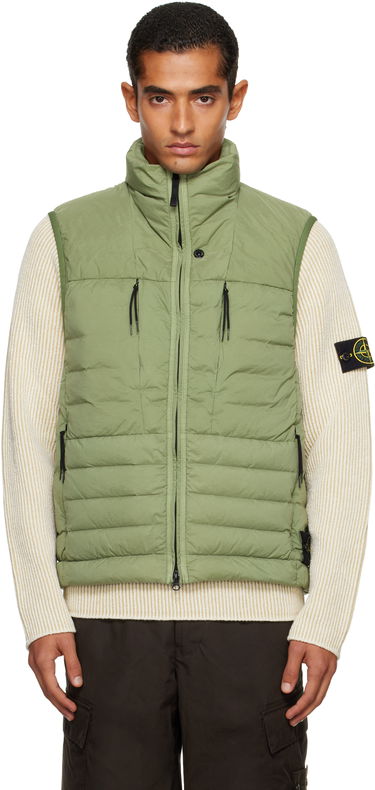 Telovnik Stone Island Stone Island Seamless Tunnel Nylon Down-TC Vest Zelena | K2S15 G100004 S0183, 0