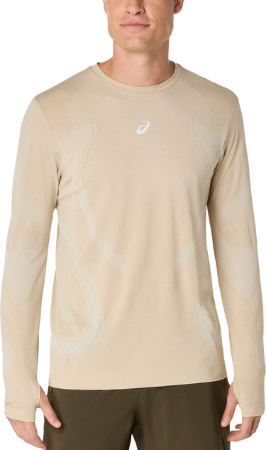 Majica Asics Asics Road Seamless Long Sleeve Running Top Bež | 2011d356-100, 0