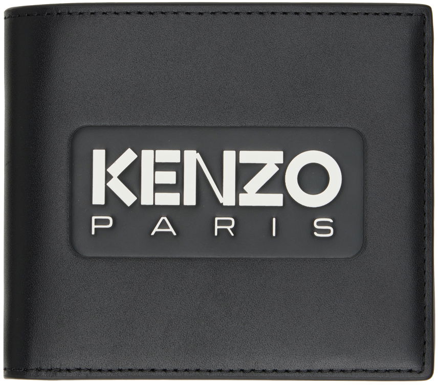Denarnica KENZO Paris 'Emboss' Leather Wallet Črna | FE58PM803L44, 0