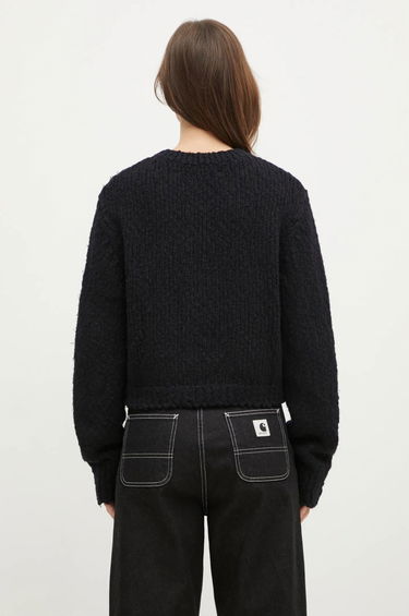 Pleteni pulover Samsoe Samsoe Samsoe Samsoe Sameryem Wool Cardigan Črna | F24400084, 2