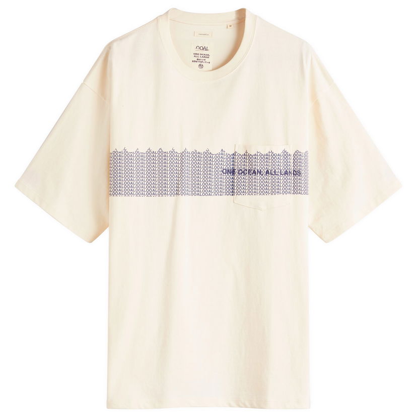 Majica NANAMICA OOAL Graphic Pocket T-Shirt, Size Large Bež | S25SI021E-IV