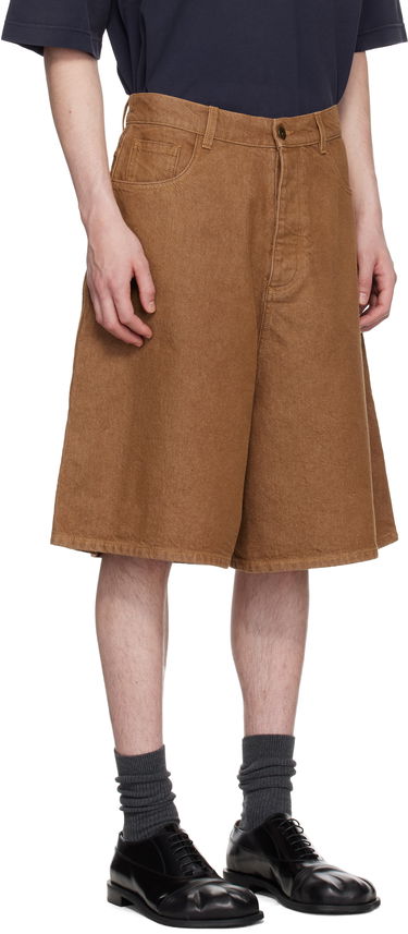 Kratke hlače JW Anderson JW Anderson Aged Denim Shorts Rjava | DT0114-PG1756, 1