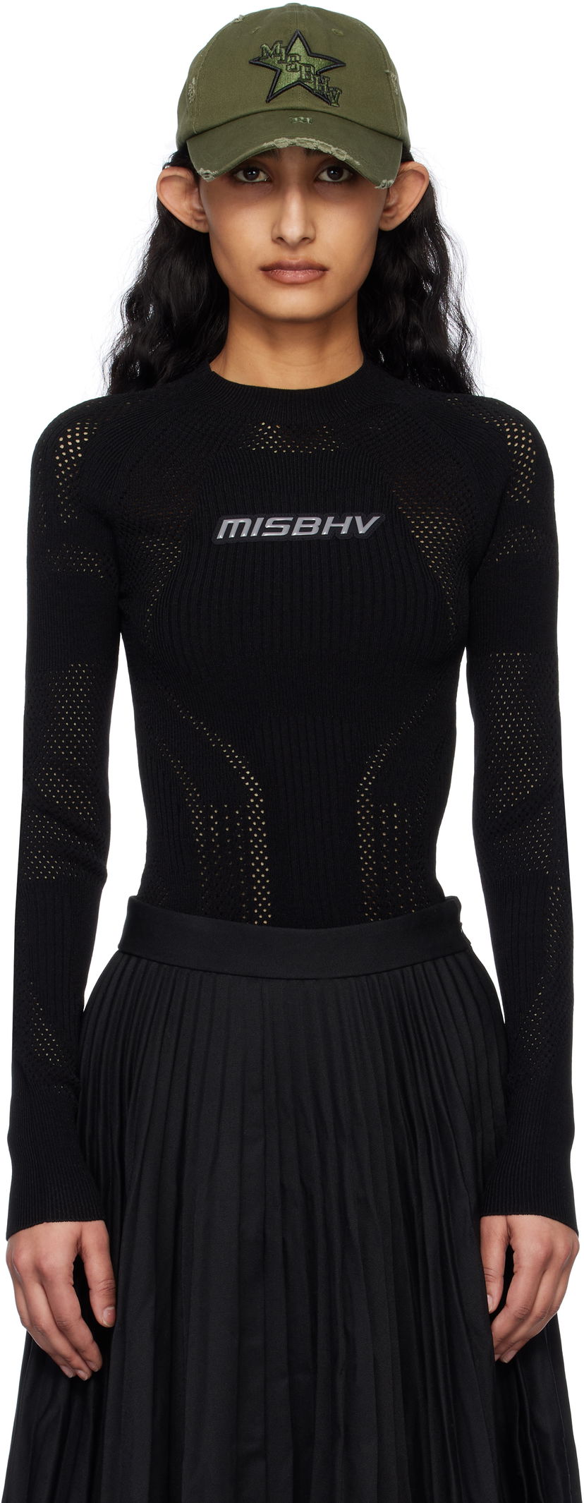 Pleteni pulover MISBHV MISBHV Sport Top Črna | 250W526