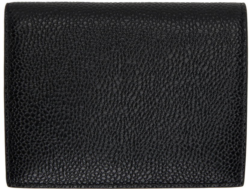 Denarnica Thom Browne Pebbled Leather Billfold Wallet Črna | MAW062A-00198