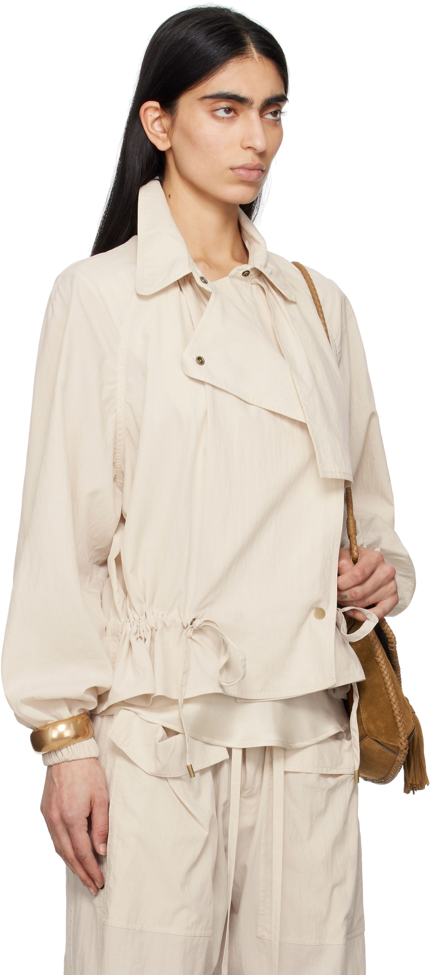 Vetrovka ISABEL MARANT Isabel Marant Gwenola  Jacket Bež | VE0514FA-C2G01I, 1