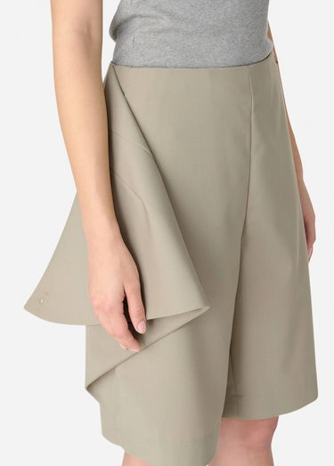 Kratke hlače AXEL ARIGATO Beige Asymmetrical Shorts Bež | A3057002, 7