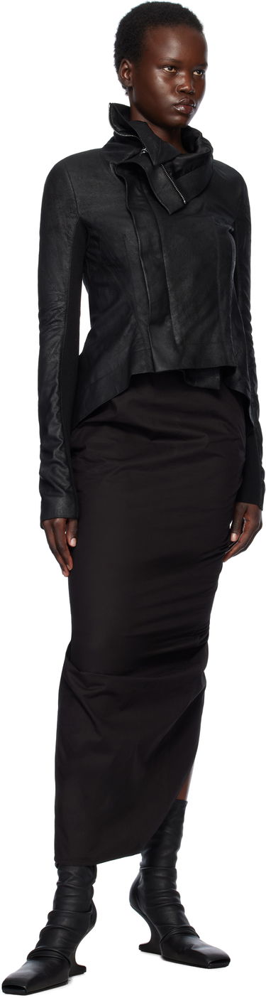 Krila Rick Owens Rick Owens Hollywood Soft Pillar Maxi Skirt Črna | RP01E7331 P, 3