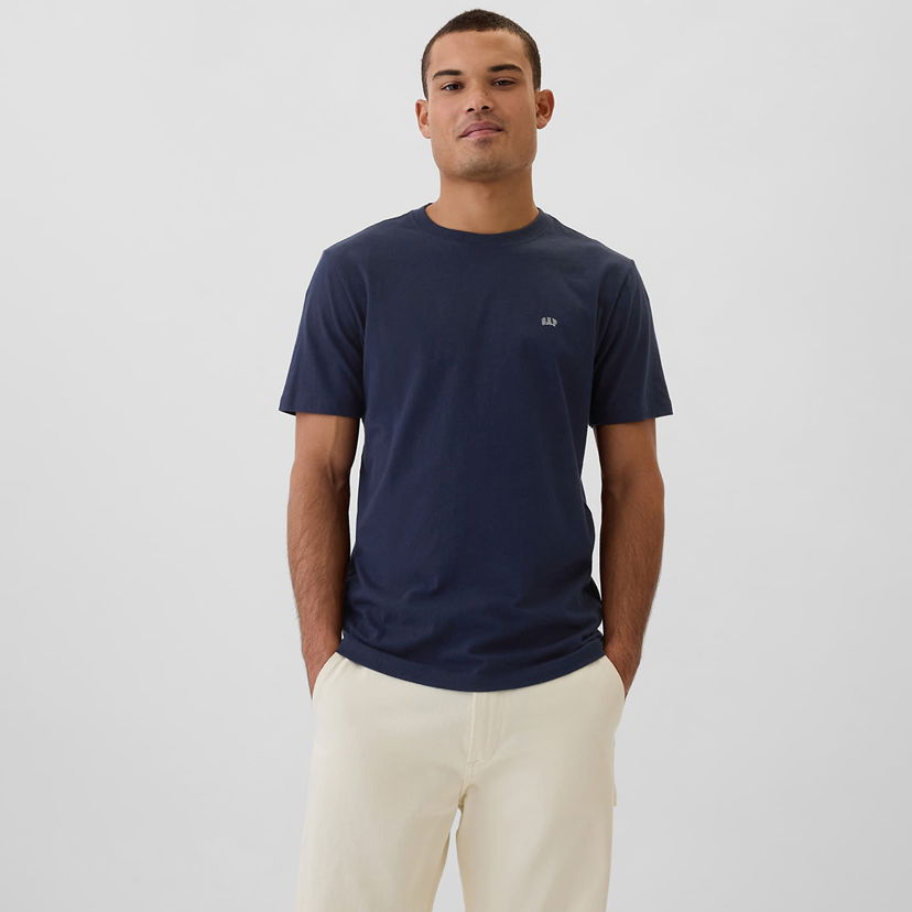 Majica GAP T-shirt Micro Logo Crew Tapestry Navy S Črna | 502022-03