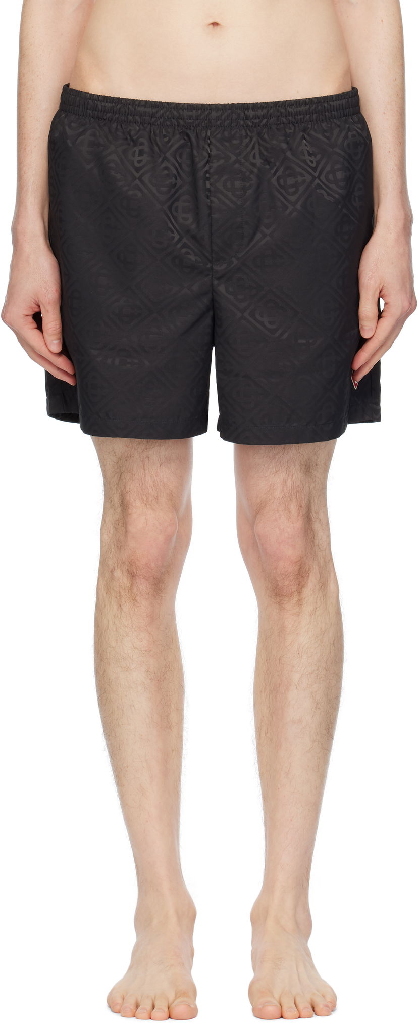 Kopalke Casablanca Casablanca Jacquard Swim Shorts Črna | MPS25-TR-224-04