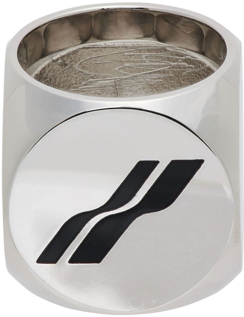 Prstan We11done We11done Logo Dice Ring Kovinski | WD-AJ1-22-704-U-BK