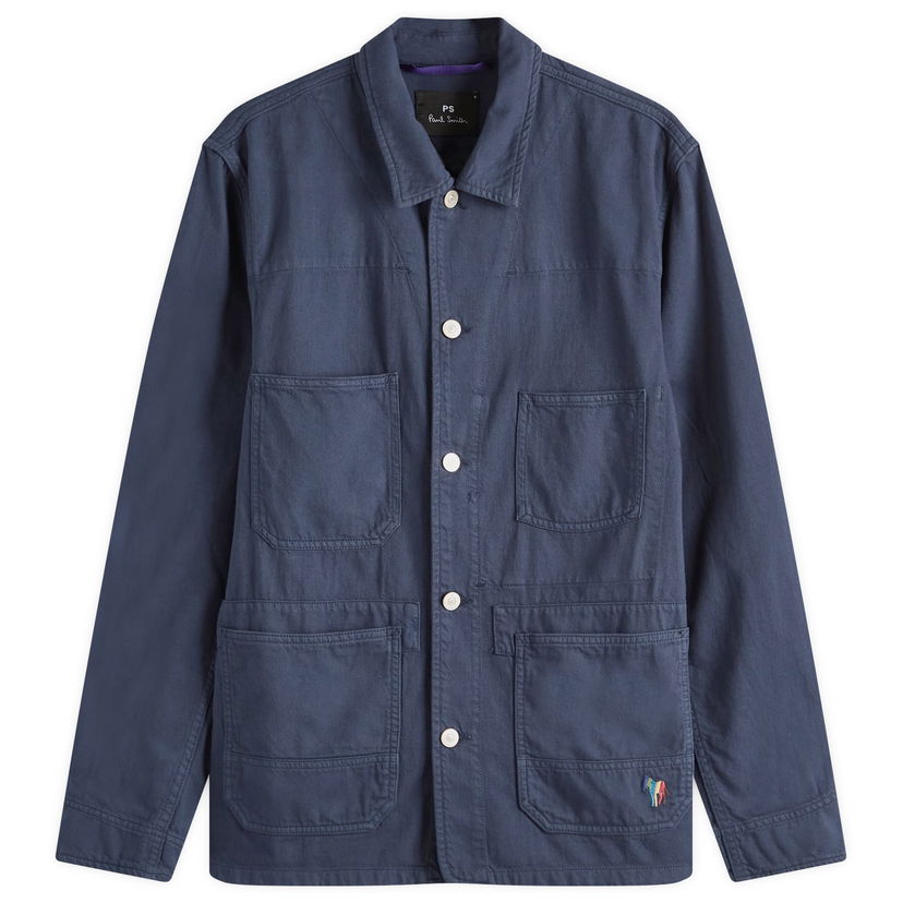 Jakna Paul Smith Paul Smith Zebra Chore Jacket, Size Large Mornarica | M2R-195X-P22319-47