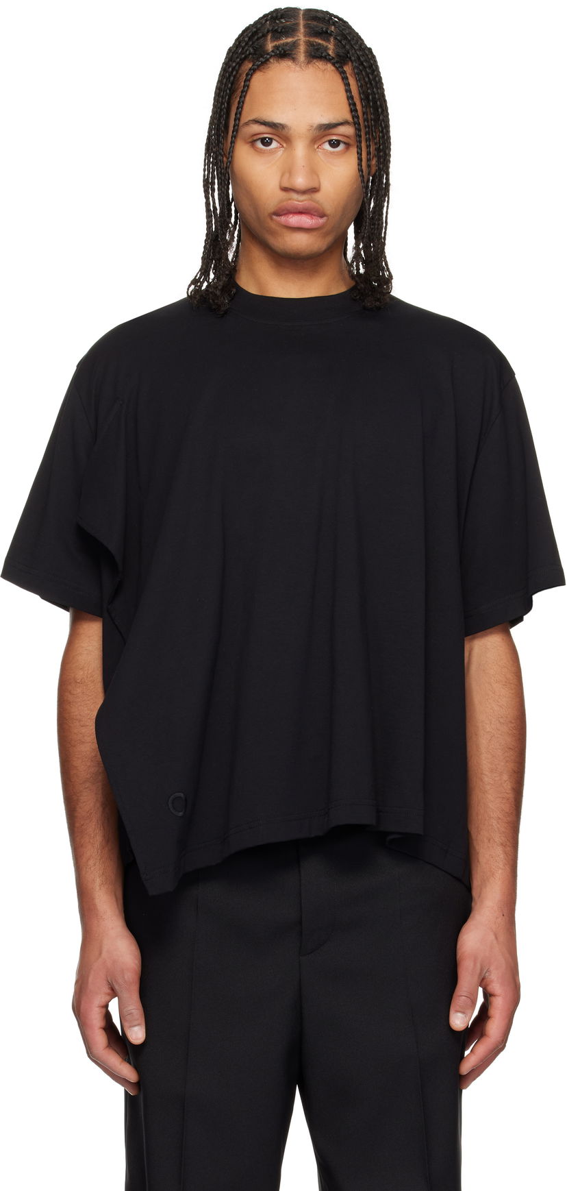 Majica Craig Green Craig Green Asymmetric T-Shirt Črna | CGSS25CJETSS22